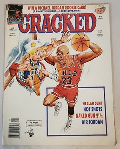 Revista Cracked Jan 1992 No.269 Air Jordan Hot Shots We Slam Dunk - Imagen 1 de 7