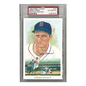 Bobby Doerr Signed 1989 Perez Steele #13 Post Card PSA COA Boston Red Sox - Picture 1 of 2