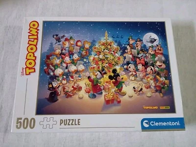 Topolino Puzzle Di Natale , 500 Pezzi , Clementoni , Panini Comics - Immagine 1 di 4