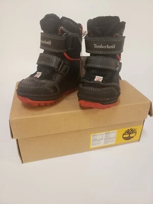 Timberland Infantil Niño BOTAS DE NIEVE AVENTURA ALPINA Negro/Rojo 34839 talla 4.5 Foto 1 de 4