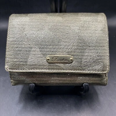 Cartera triple plegable para mujer Buxton dorada metálica 4x6 usada en excelente estado Foto 1 de 4