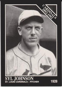 1992 Conlon Collection TSN Syl Johnson #654 St. Louis Cardinals Baseball