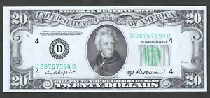 1950-B $20 CLEVELAND FEDERAL RESERVE NOTE ~ FR 2069-E ~ GEM CRISP UNCIRCULATED - Picture 1 of 2