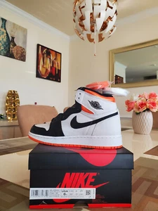 Nike Air Jordan 1 Alto OG Electro Naranja Medio Bajo 575441-180 Mujer Talla 7.5 GS 6Y - Imagen 1 de 9
