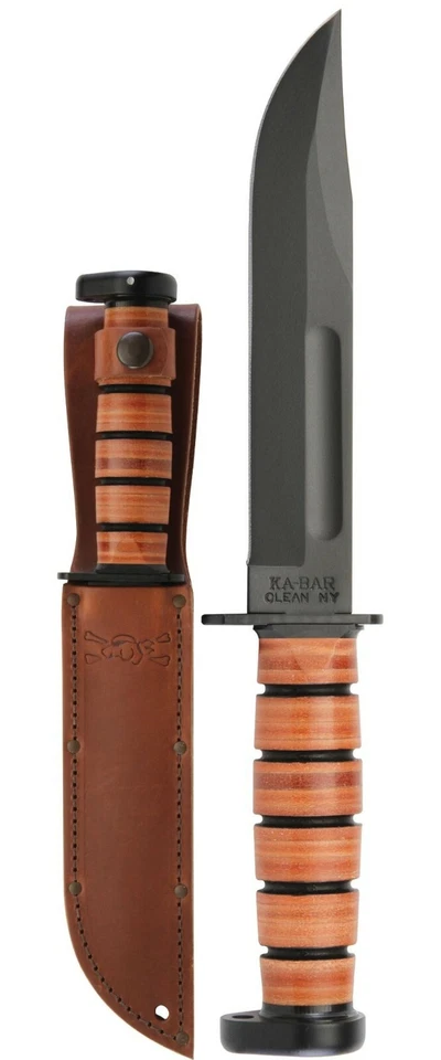 Ka Bar Dogs Head Utility Knife 12" Fixed Crovan Carbon Steel Camping Hunter 1317 - Image 1 of 4