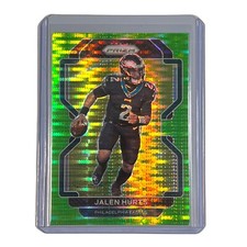 Jalen Hurts 2021 Panini Prizm Neon Green Pulsar Prizm #221 Philadelphia Eagles