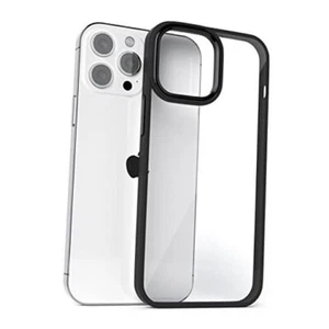 Gatita Black Clear Phone Case for iPhone iPhone 14 (6.1" 2 Cameras) Clear Black - Picture 1 of 7
