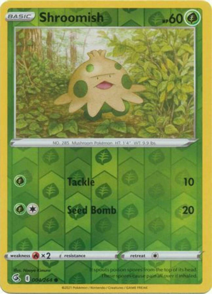 Shroomish 004/264 Fusion Strike Reverse Holo Common NM Pokemon DNA GAMES - Image 1 of 1