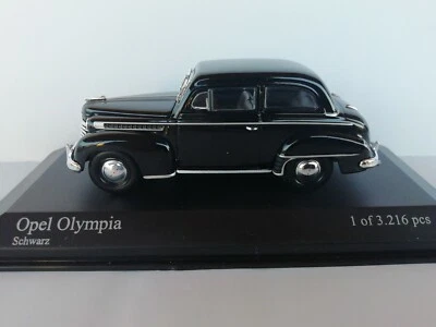 OPEL OLYMPIA 1952 Nero Minichamps 1/43 Usato pari a Nuovo Teca originale - Immagine 1 di 4