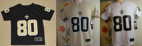NEW W DEFECT NFL Boys' New Orleans Saints Jimmy Graham #80 Performance T-shirt Cover