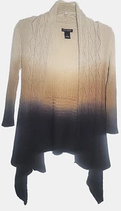 Lauren Michelle Sweater Open Ombre Pointelle Stitch 3/4 Sleeve Women's Small - Picture 1 of 7