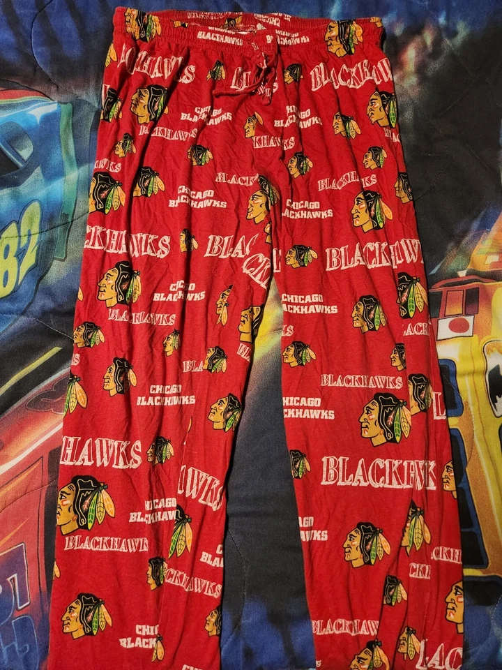 Chicago Blackhawks NHL Mens Sleepwear Lounge Pants Pajamas Size Medium - Image 1 of 1