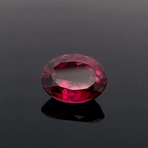 SCHMUCKJAGD SAMMLERSTEIN RHODOLITH FACETTIERT 11x9 mm 4,80 ct. - Bild 1 von 6
