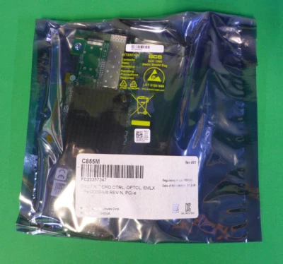 NUEVA tarjeta de red Emulex LPE12000 puerto único 8 Gb SFP HBA Dell C855M Foto 1 de 4