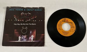 NEIL YOUNG Rust Never Sleeps 2 versions rare promo 45 with PicSleeve - Picture 1 of 7