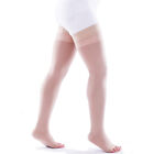 Thigh High Compression Stockings 30 40 Mmhg Firm Support Open Toevaricose Vein