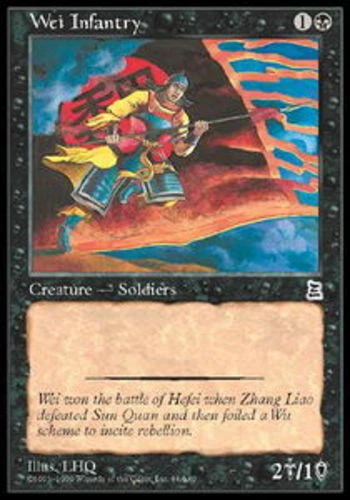 MTG - Wei Infantry - Portal 3 Kingdoms - NM, English Magic FLAT RATE SHIP - Image 1 of 1