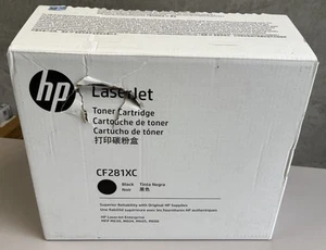 Toner noir authentique HP 81X CF281X CF281XC HY OEM M606 M630 boîte ouverte / sac scellé - Photo 1/5