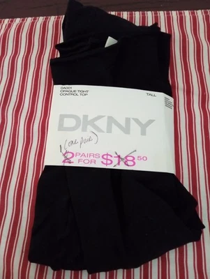 1 Medias Top DKNY Para Mujer Opacas Control Cobertura, NEGRO/NOIR Talla ALTA/GRANDE Foto 1 de 4