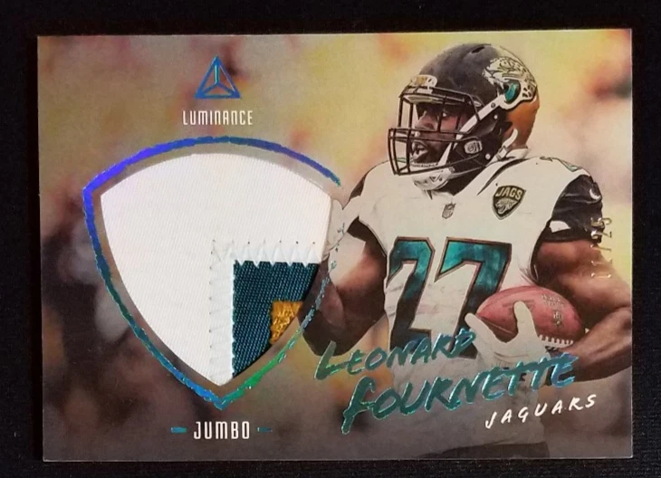 2018 Panini Luminance Leonard Fournette Jumbo Patch 01/25 Jaguars NM-MINT - Image 1 of 2