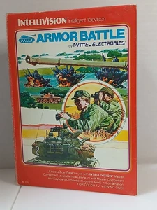 Armor Battle (Intellivision, 1981) Caja, Manual, 2x Superposiciones; Usado, Sin Probar  - Imagen 1 de 6