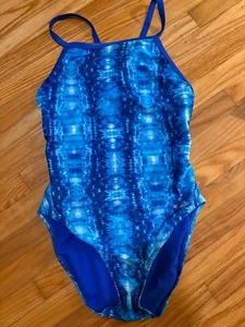 Traje de baño Speedo para mujer de una pieza ProLT Super Pro adulto, patrón azul 14/40 - Imagen 1 de 3