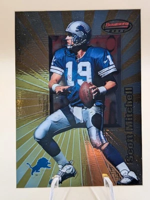 1998 Bowman's Best Scott Mitchell football card #76 Detroit Lions - Image 1 of 2