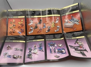 Transformers 1984 Actionfigur Fahrzeug Checkliste Poster nur Beilage - unbeschriftet - Bild 1 von 13