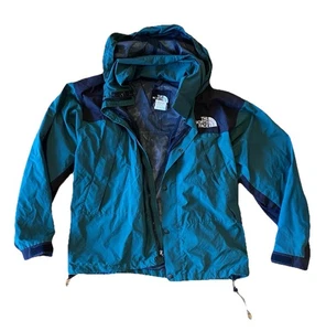 Giacca vintage The North Face uomo anni 90 full zip verde nero grande - Foto 1 di 7