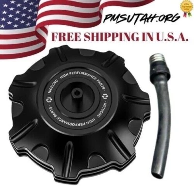 CNC Gas Cap 2016–2026 Yamaha YZ250X YZ 250X Fuel Petrol Tank Lid Black Aluminum - Image 1 of 4