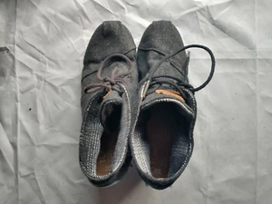 Botines de cuña de gamuza Toms para mujer talla 6W zapatos de vestir con cordones 300912 - Imagen 1 de 9