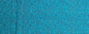 Tiny White Flowers on Turquoise 100% Cotton Sewing Craft Fabric 2 Yards X 45" - Picture 1 of 2
