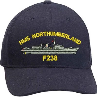BS EMBROIDERY HMS NORTHUMBERLAND Embroidered Baseball Caps
