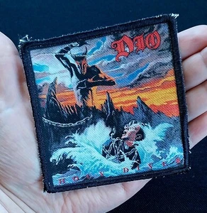 RARE ~ DIO ~ 1980s True Vintage Album Cover HOLY DIVER Band Patch - Picture 1 of 6