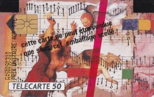 TELECARTE 50 unités. MUSIQUE VOCALE DE L'AN 1000 A 2000. NEUVE SOUS BLISTER. 91 - Picture 1 of 2