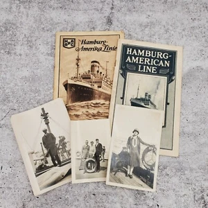 1927 Hamburg American Line Schiff Passagierliste und Fotos Werbung - Bild 1 von 8