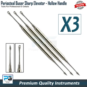 Sharp Buser Periosteal Elevator pour Reflétant et Rétractant Mucoperiosteum x3 - Picture 1 of 5