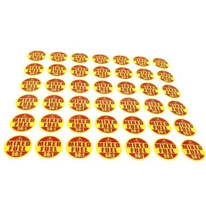 50:1 Mixed Fuel Stickers for Lawn Mowers, Leaf Blowers & Small Engines - Picture 1 of 6