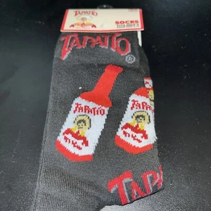 Calcetines Odd Sox Tapatio Hot Sauce Crew para hombre talla 6-12 un par de comida divertida negros - Imagen 1 de 2