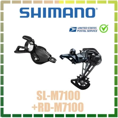 Shimano SLX M7100 12 Speed MTB Groupset Right Shifter Rear Derailleur - Image 1 of 3
