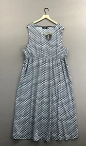 Kushi Damen weißes Midikleid Schmetterling ärmellos U-Ausschnitt neu mit Etikett Größe 18 - Bild 1 von 11