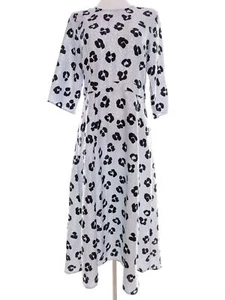 ASOS T. 10 (36) Azul Larga Vestido maxi Manga 3/4 - Imagen 1 de 5