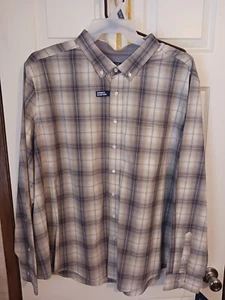 😃George Pocket Long Sleeve Men Button Front Shirt 3XL XXXL NWT NEW - Picture 1 of 5