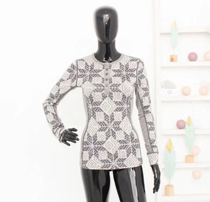 Kari Traa 100% Merino Wool Crew Neck Thermo Base Layer Travel Hiking Top Size S - Bild 1 von 9