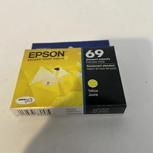 Neue EPSON 69 Tintenpatrone Gelb TO69420 Mindesthaltbarkeitsdatum: 06/2021 Neu in OVP - Bild 1 von 2