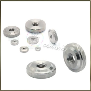 EDELSTAHL DÜNNE RÄNDELMUTTER DAUMENGRIFF KNAUF EINSTELLMUTTERN Ø2 3 5 6 - 10 MM - Bild 1 von 3