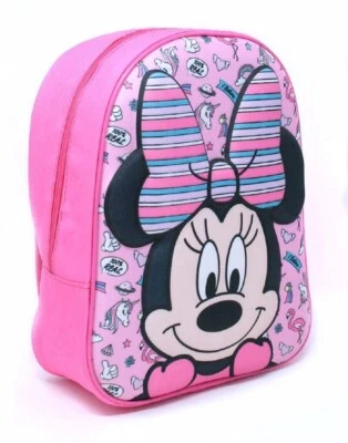 Minnie Mouse Disney Unicorni Zainetto Zaino 3D Scuola Materna Asilo tempo Libero - Immagine 1 di 2