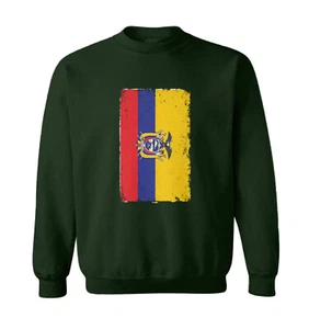 Distressed Ecuador Flag - Ecuadorian Country Pride Toddler Crewneck Sweater - Picture 1 of 8