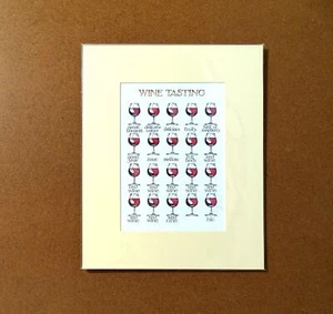 Simon Drew Wine Tasting funny print birthday art gift signed modern wall art - Picture 1 of 4