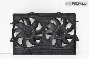 2012-2018 AUDI A7 3.0L RADIATOR COOLING DUAL FAN MOTOR W/ SHROUD HOUSING OEM - Picture 1 of 10